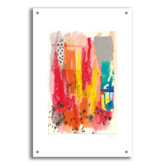 Epic Art 'Fire I by Courtney Prahl, Acrylic Glass Wall Art, 24"x36"