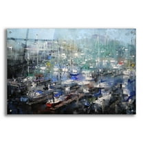 Epic Art 'Fisherman’s Wharf' by Mark Lague, Acrylic Glass Wall Art, 36"x24"