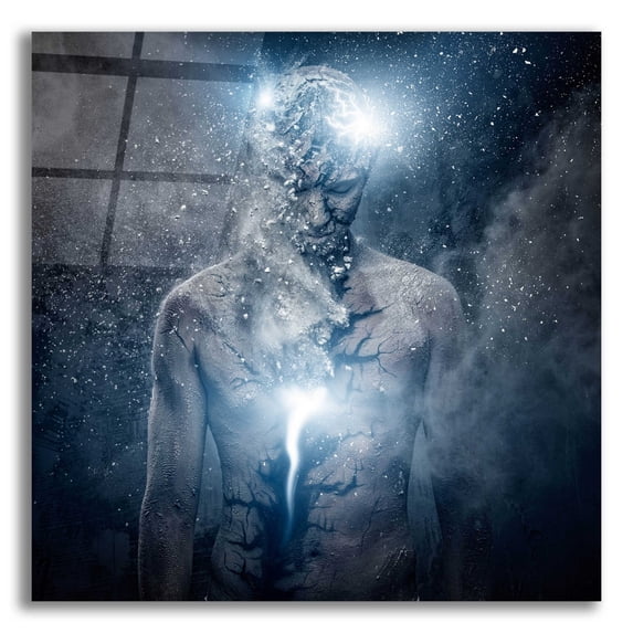 Epic Art 'Fleeing Of The Soul' by Epic Portfolio, Acrylic Glass Wall Art, 12"x12"