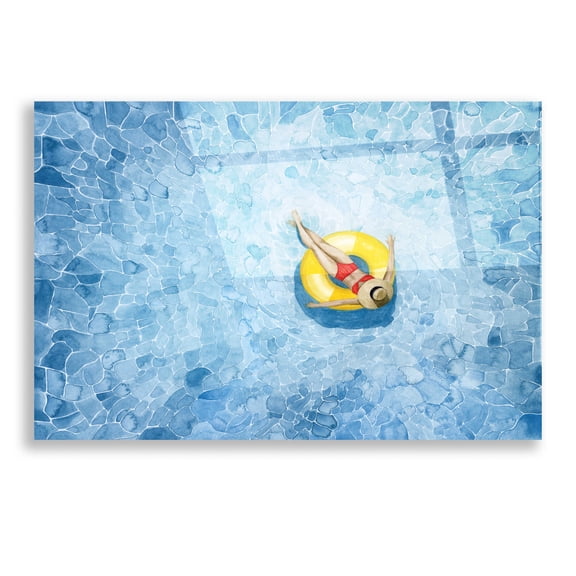 Epic Art 'Floating II' by Grace Popp, Acrylic Wall Glass, 16"x12"