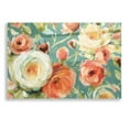 thumbnail image 1 of Epic Art 'Florabundance I Autumn Teal' by Lisa Audit, Acrylic Glass Wall Art, 16"x12", 1 of 3