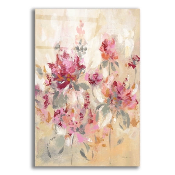 Epic Art 'Floral Reflections I' by Silvia Vassileva, Acrylic Glass Wall Art, 12"x16"