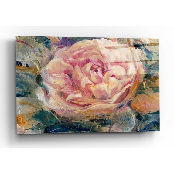 Epic Art 'Floral in Bloom IV' by Tim O'Toole, Acrylic Glass Wall Art, 24"x16"