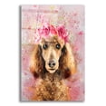 thumbnail image 1 of Epic Art 'Flower Crown Poodle' by Furbaby Affiliates, Acrylic Glass Wall Art, 12"x16", 1 of 8