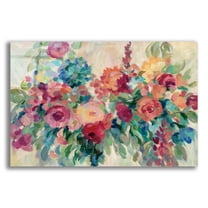 Epic Art 'Flower Market' by Silvia Vassileva, Acrylic Glass Wall Art, 24"x16"