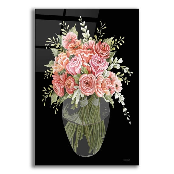 Epic Art 'Flowers For You' by Cindy Jacobs, Acrylic Glass Wall Art, 12"x16"