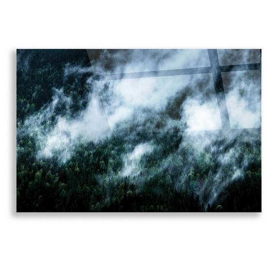 Epic Art 'Foggy Mornings In The Mountains' by Nicklas Gustafsson Acrylic Glass Wall Art, 16"x12"