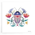 thumbnail image 1 of Epic Art 'Folk Art Beetle' by Rachel Nieman, Acrylic Glass Wall Art, 12"x12", 1 of 8