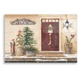 thumbnail image 1 of Epic Art 'Folk Art Santa Porch' by Pam Britton, Acrylic Glass Wall Art, 24"x16", 1 of 3
