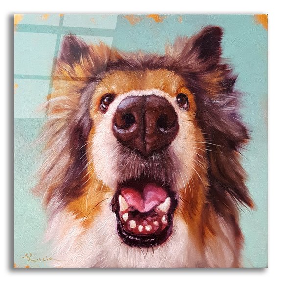 Epic Art 'Follow Your Nose 9' by Lucia Heffernan, Acrylic Glass Wall Art, 12"x12"