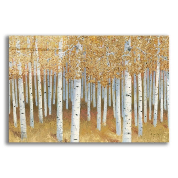 Epic Art 'Forest of Gold' by James Wiens, Acrylic Glass Wall Art, 24"x16"