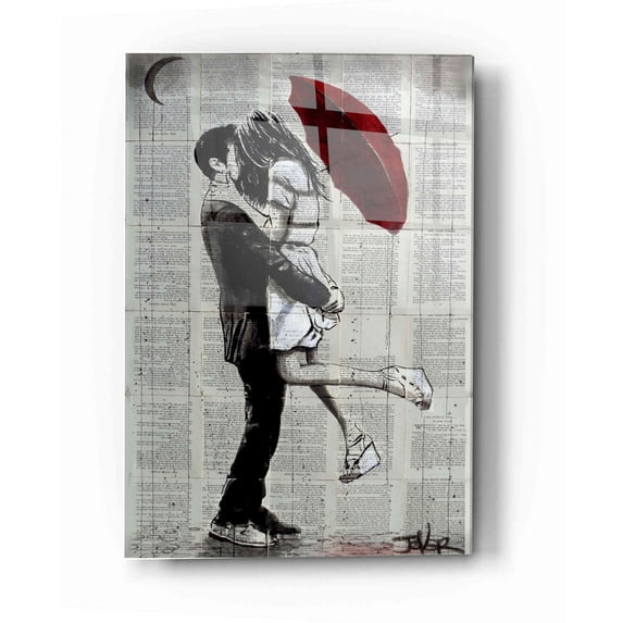 Epic Art 'Forever Romantics' by Loui Jover, Acrylic Glass Wall Art, 12"x16"