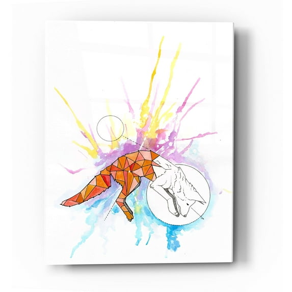Epic Art 'Fox' by Craig Snodgrass, Acrylic Glass Wall Art, 24"x36"