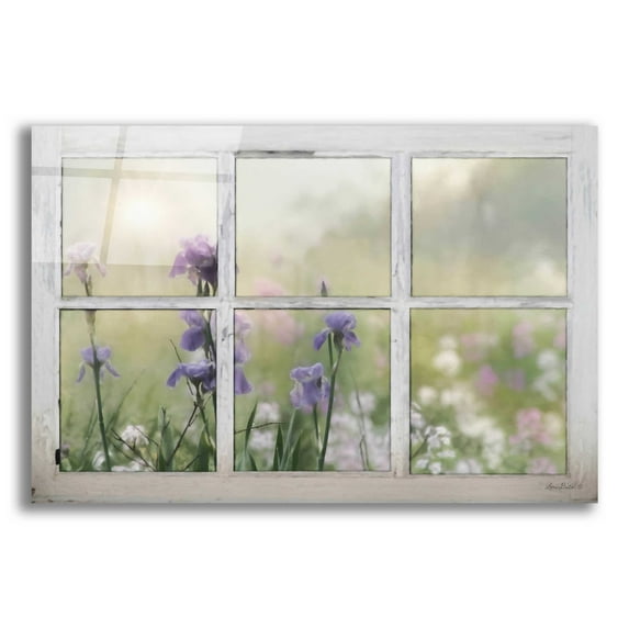 Epic Art 'Framed Flowers' by Lori Deiter Acrylic Glass Wall Art, 24"x16"