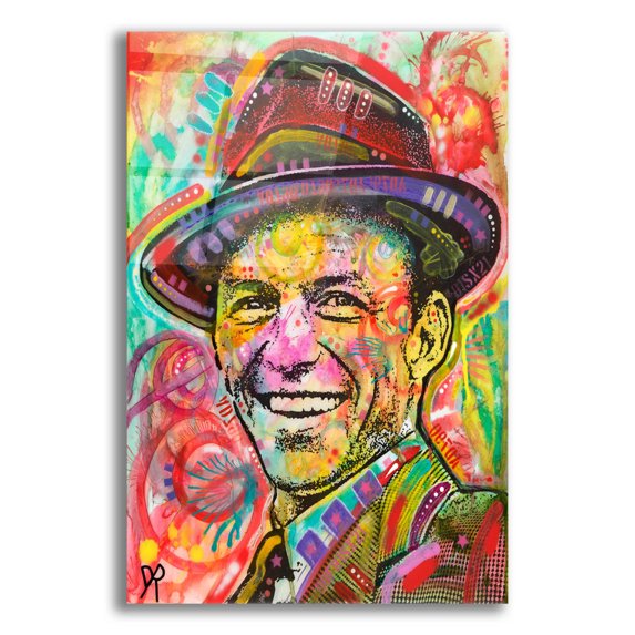 Epic Art 'Frank Sinatra III' by Dean Russo, Acrylic Glass Wall Art, 12"x16"