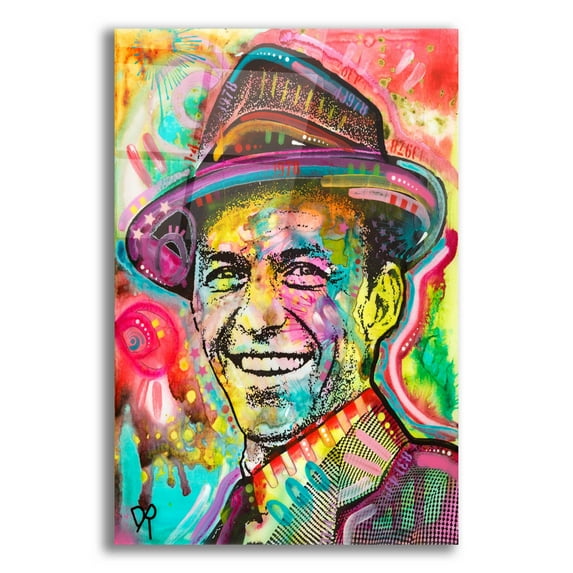 Epic Art 'Frank Sinatra IV' by Dean Russo, Acrylic Glass Wall Art, 16"x24"