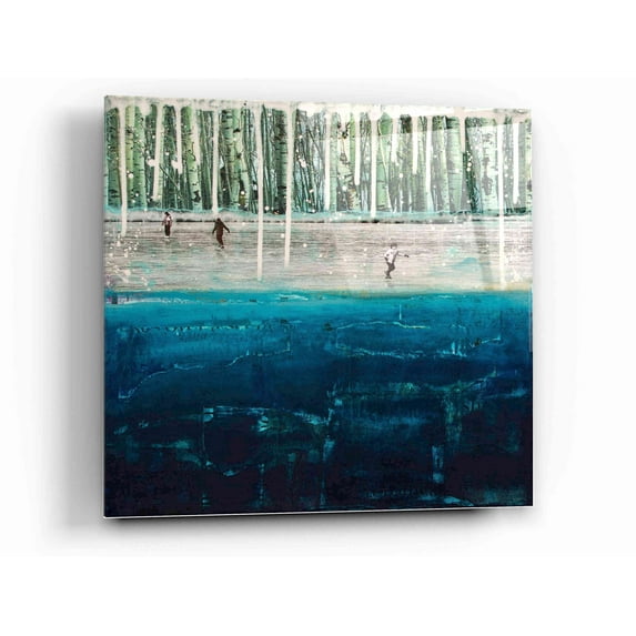 Epic Art 'Freezing' by DB Waterman, Acrylic Glass Wall Art, 12"x12"