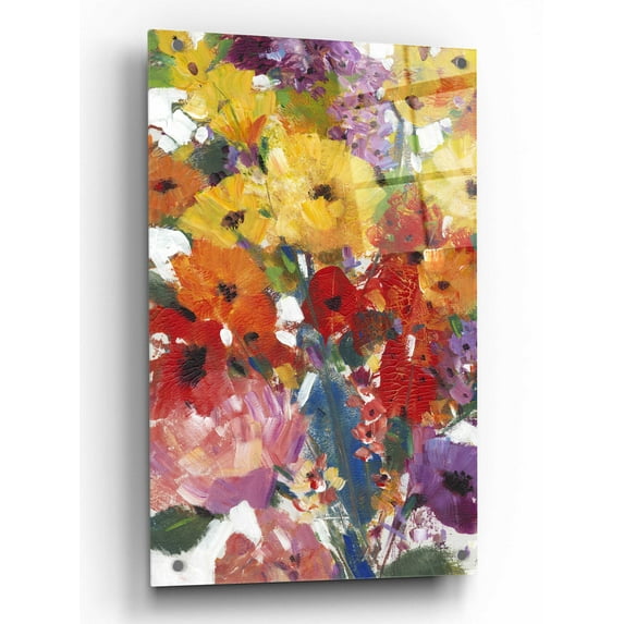 Epic Art 'Fresh Floral II' by Tim O'Toole, Acrylic Glass Wall Art, 24"x36"