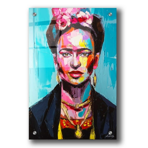 Epic Art 'Frida,' Acrylic Glass Wall Art, 24"x36"