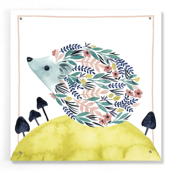 Epic Art 'Friends of Clementine II' by Grace Popp, Acrylic Glass Wall Art, 24"x24"