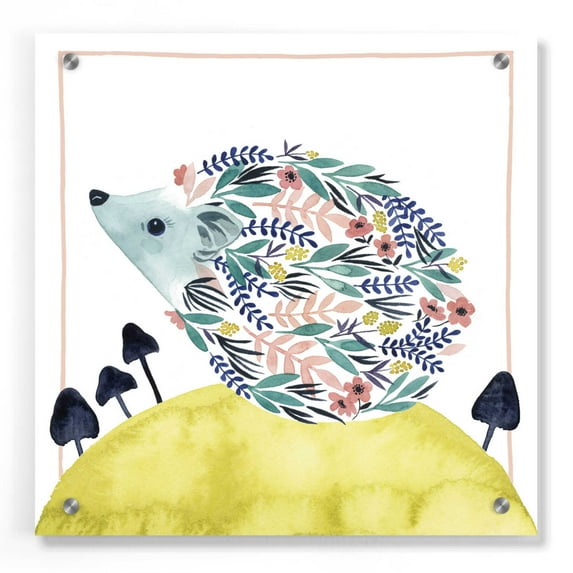 Epic Art 'Friends of Clementine II' by Grace Popp, Acrylic Glass Wall Art, 36"x36"