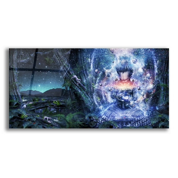 Epic Art 'From The Broken Grow The Saved' by Cameron Gray, Acrylic Glass Wall Art, 24"x12"