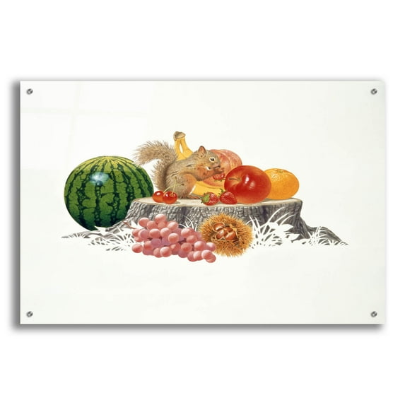 Epic Art 'Fruits Fiesta' by Joh Naito, Acrylic Glass Wall Art, 36"x24"