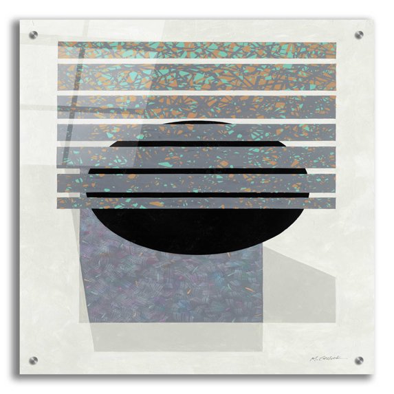 Epic Art 'Full Moon II V2' by Mike Schick, Acrylic Glass Wall Art, 24" x 24"