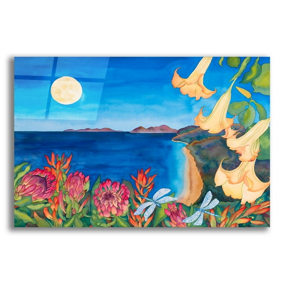 Epic Art 'Full Moon Transformation' by Carissa Luminess, Acrylic Glass Wall Art, 24"x16"