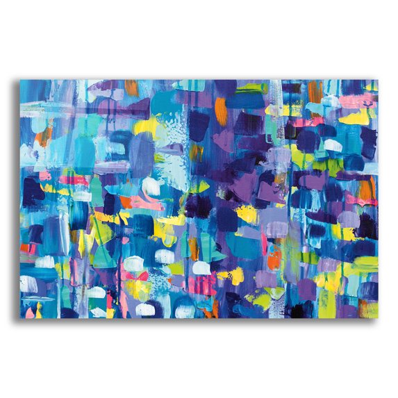 Epic Art 'Gaiety' by Jeanette Vertentes, Acrylic Glass Wall Art, 16"x12"