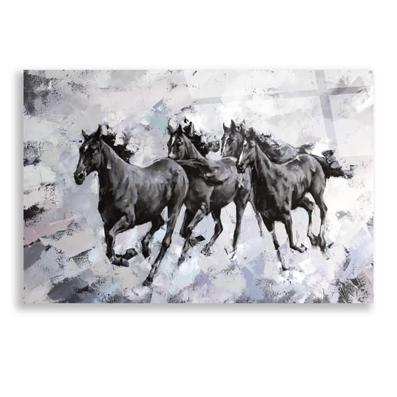 Epic Art 'Gallop' by Alexander Gunin, Acrylic Glass Wall Art, 24"x16"