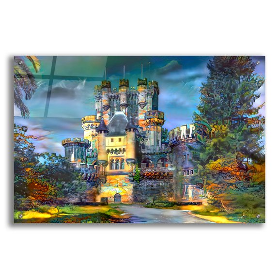 Epic Art 'Gatica Spain Butron Castle' by Pedro Gavidia, Acrylic Glass Wall Art, 36"x24"