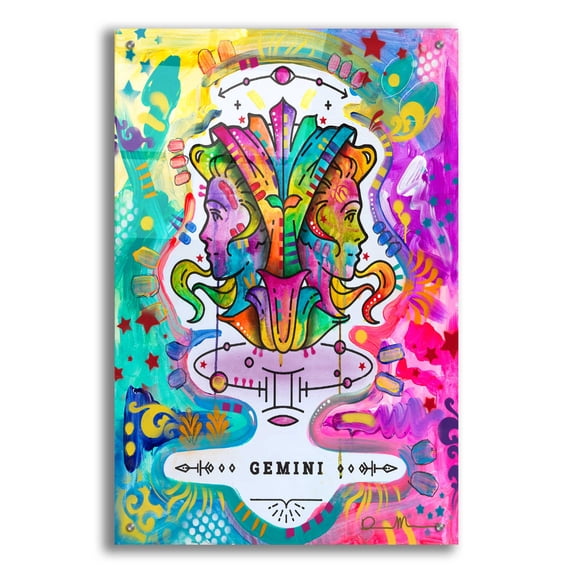 Epic Art 'Gemini' by Dean Russo, Acrylic Glass Wall Art, 24"x36"