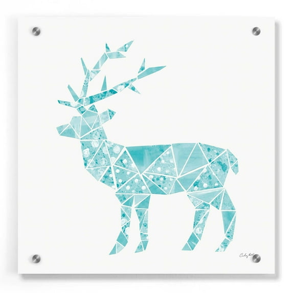 Epic Art 'Geometric Animal IV' by Courtney Prahl, Acrylic Glass Wall Art, 36"x36"