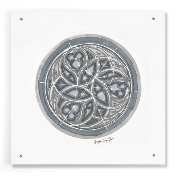 Epic Art 'Geometry Study 3' by Stellar Design Studio, Acrylic Glass Wall Art, 24"x24"
