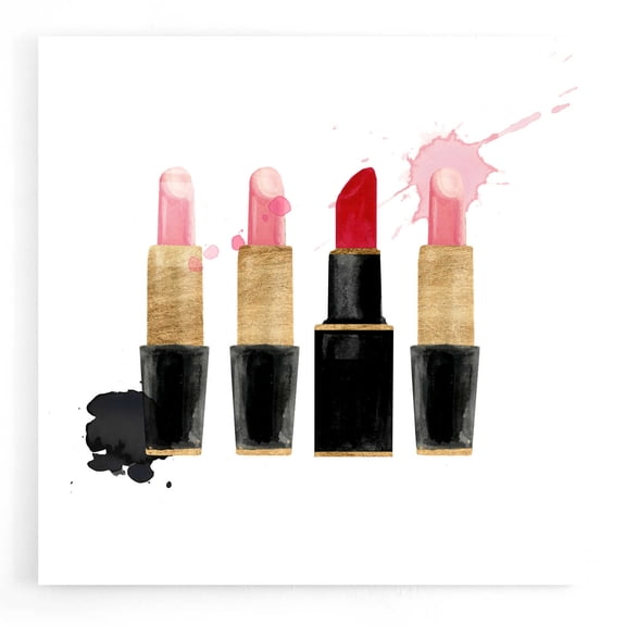 Epic Art 'Get Glam III' by Victoria Borges, Acrylic Glass Wall Art, 12"x12"