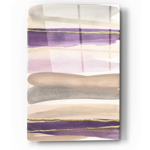 Epic Art 'Gilded Amethyst I Crop' by Chris Paschke, Acrylic Glass Wall Art, 12"x16"