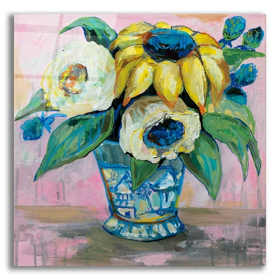 Epic Art 'Ginger Jar II' by Jeanette Vertentes, Acrylic Glass Wall Art, 12"x12"