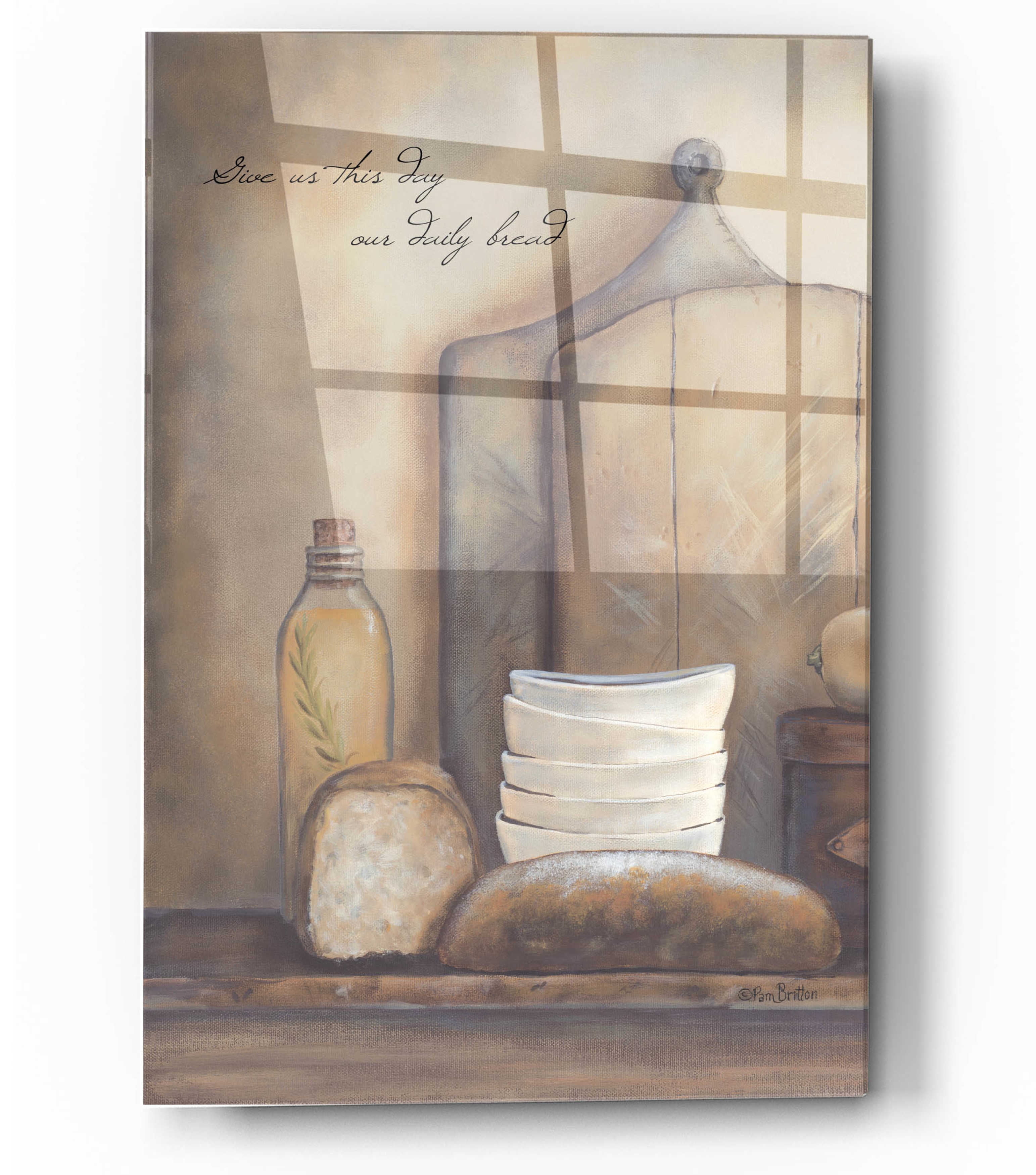 Pam Britton Beige and Brown Canvas Abstract Wall Art