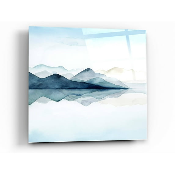 Epic Art 'Glacial I' by Grace Popp Acrylic Glass Wall Art, 12"x12"