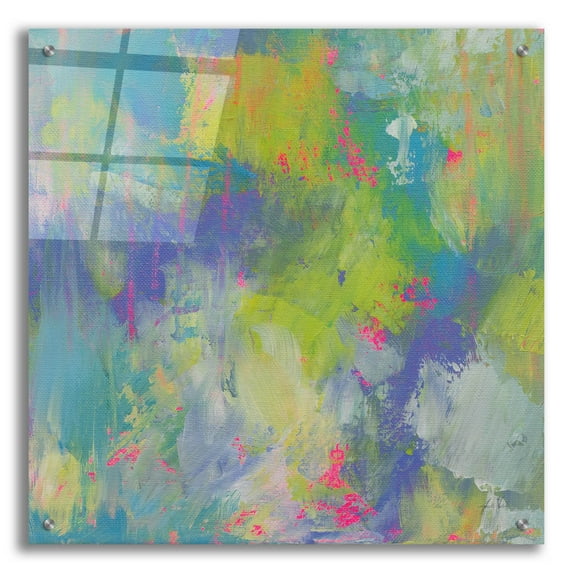 Epic Art 'Glee' by Jeanette Vertentes, Acrylic Glass Wall Art, 24"x24"
