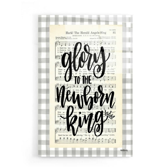 Epic Art 'Glory to the Newborn King II' by Imperfect Dust, Acrylic Glass Wall Art, 16"x24"