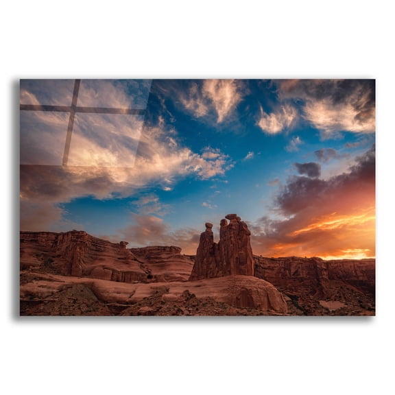 Epic Art 'Glowing Gossips - Arches National Park' by Darren White, Acrylic Glass Wall Art, 24"x16"