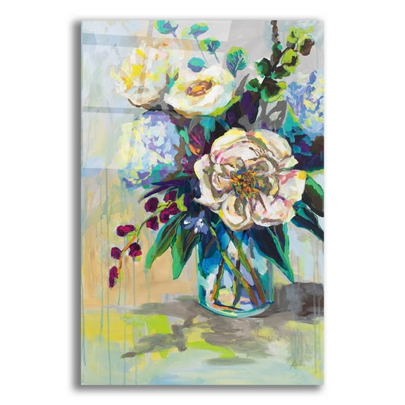 Epic Art 'Glowing' by Jeanette Vertentes, Acrylic Glass Wall Art, 12"x16"