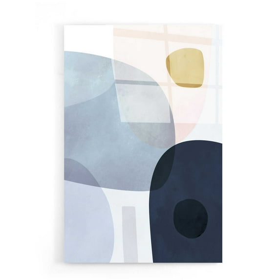 Epic Art 'Gold Monde II' by Grace Popp, Acrylic Wall Glass, 16"x24"