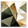 thumbnail image 1 of Epic Art 'Gold Polygon Wall I' by Alonzo Saunders, Acrylic Glass Wall Art, 24"x24", 1 of 8