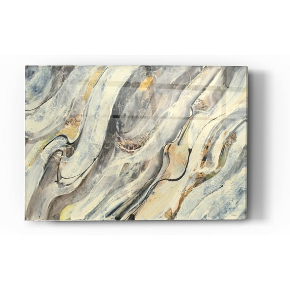 Epic Art 'Golden Falls' by Albena Hristova, Acrylic Glass Wall Art, 24"x36"