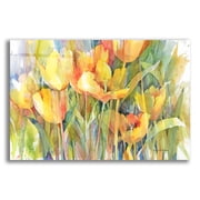 Epic Art 'Golden Group' by Annelein Beukenkamp Acrylic Glass Wall Art, 16" x 12"