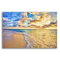 Epic Art 'Golden Hour Aruba' by Mark A Paulda, Acrylic Glass Wall Art, 36"x24"