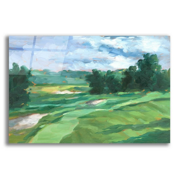Epic Art 'Golf Course Study IV' by Ethan Harper, Acrylic Glass Wall Art, 24"x16"